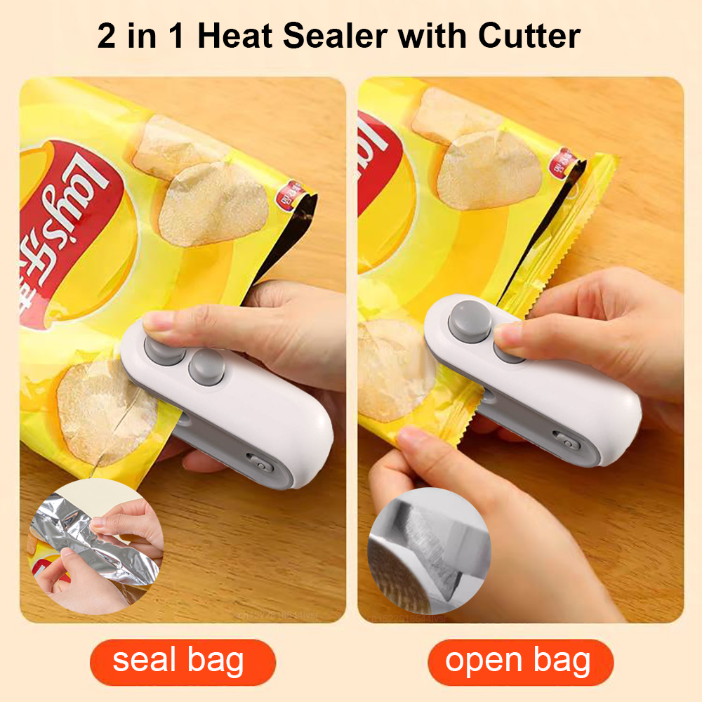 Mini Sealing Machine 2-in-1 He - Food Storage Zip Lock Bags recensie en prijs