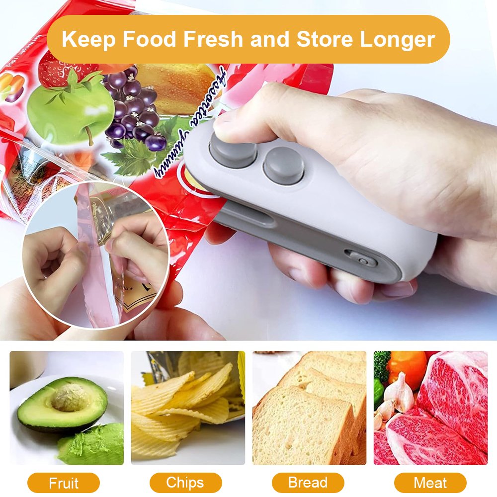 Mini Sealing Machine 2-in-1 He - Food Storage Zip Lock Bags recensie en prijs
