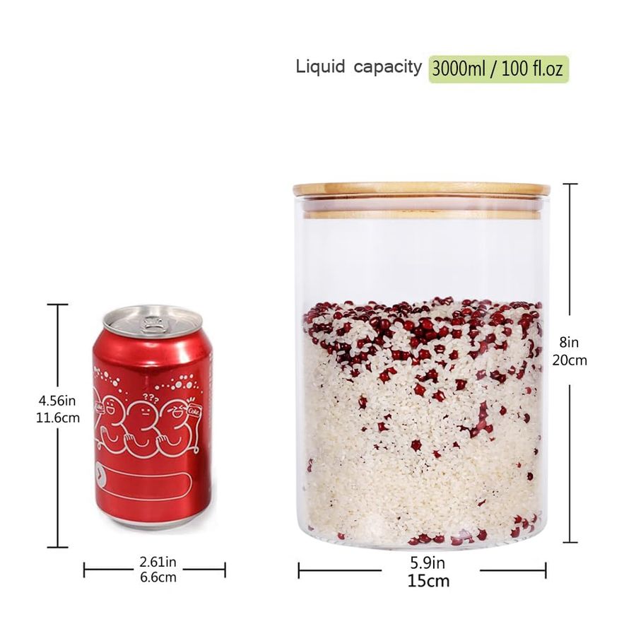 of 2 Large Glass Food Storage  - Food Storage Large recensie en prijs