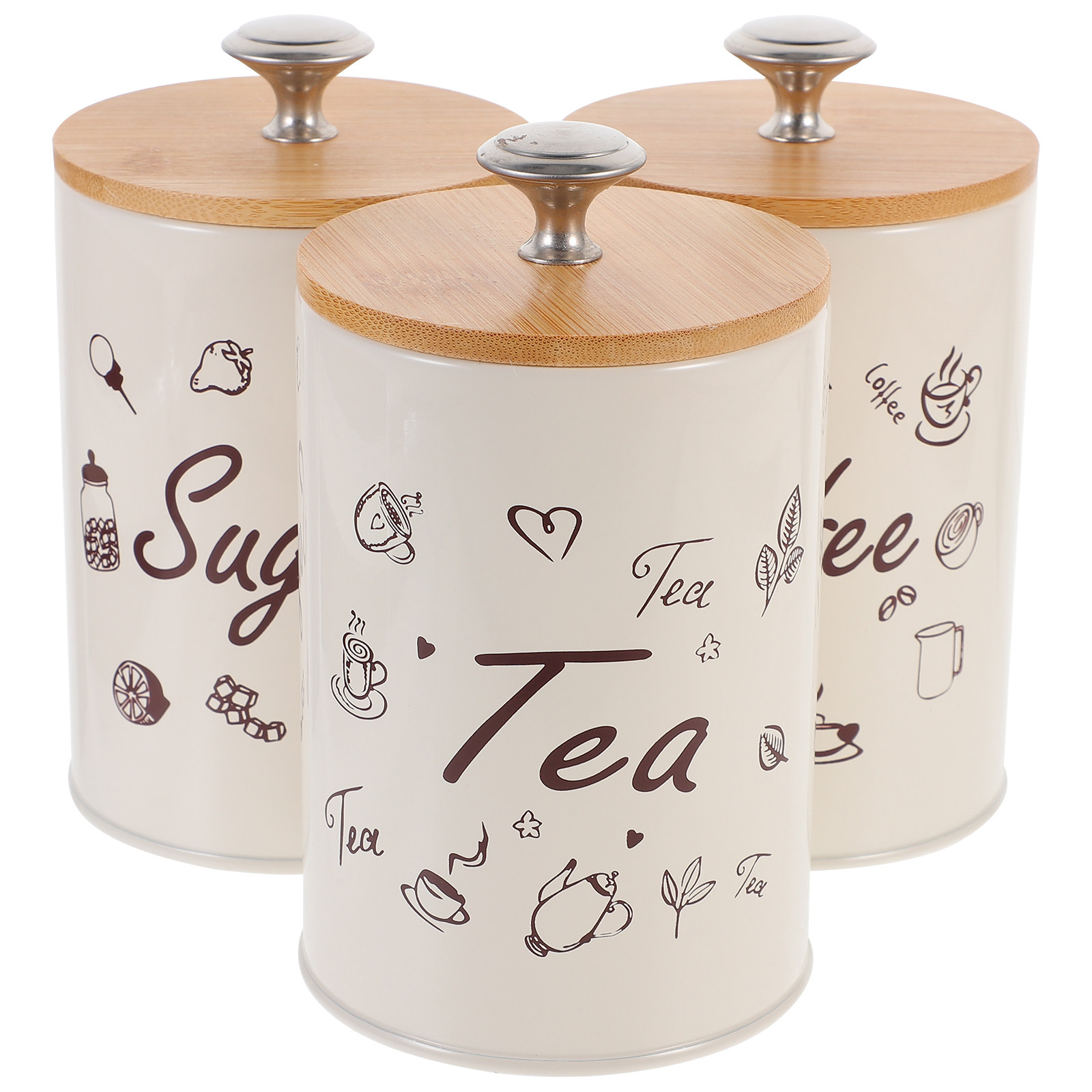 Tea Jar 3pcs Coffee Storage Ca - Food Storage Jars Plastic recensie en prijs