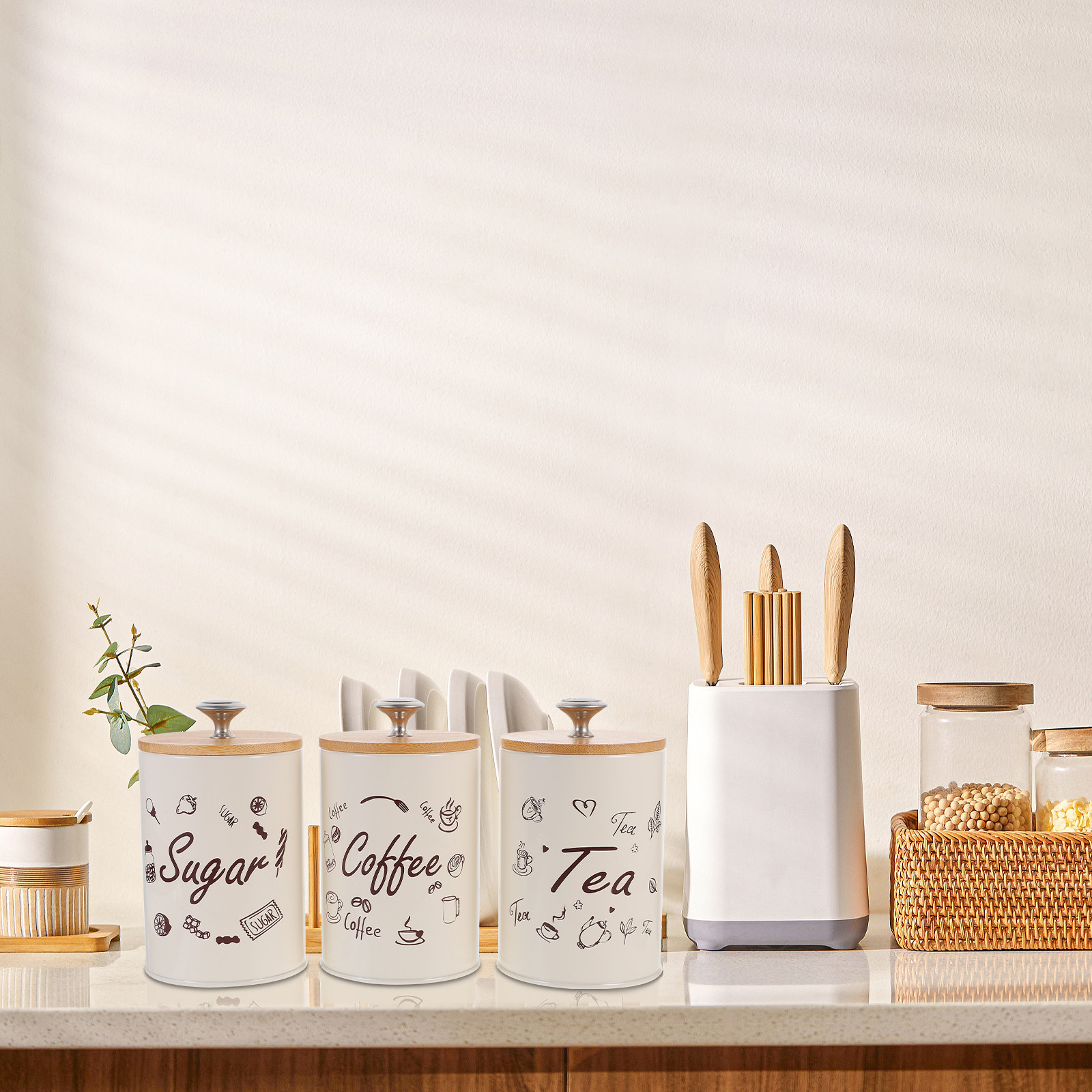 Tea Jar 3pcs Coffee Storage Ca - Food Storage Jars Plastic recensie en prijs