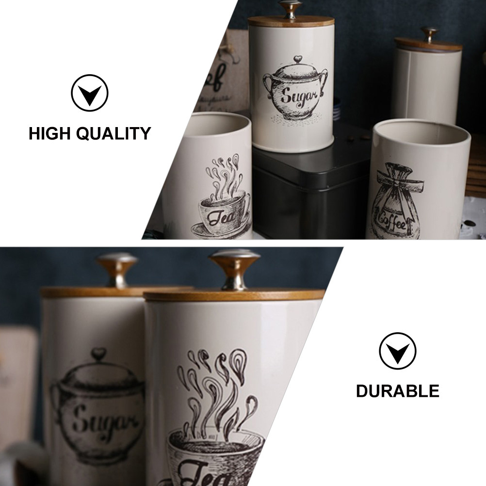 Tea Jar 3pcs Coffee Storage Ca - Food Storage Jars Plastic recensie en prijs