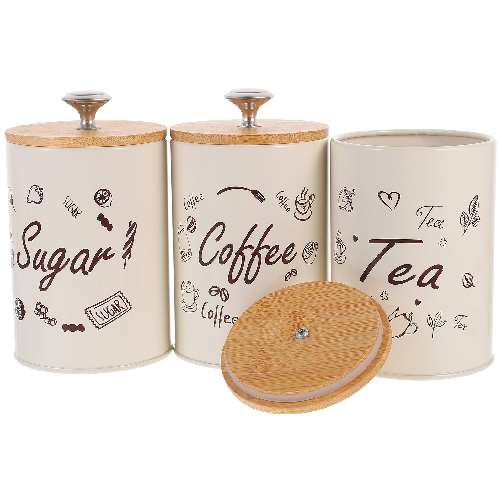 Tea Jar 3pcs Coffee Storage Ca - Food Storage Jars Plastic recensie en prijs