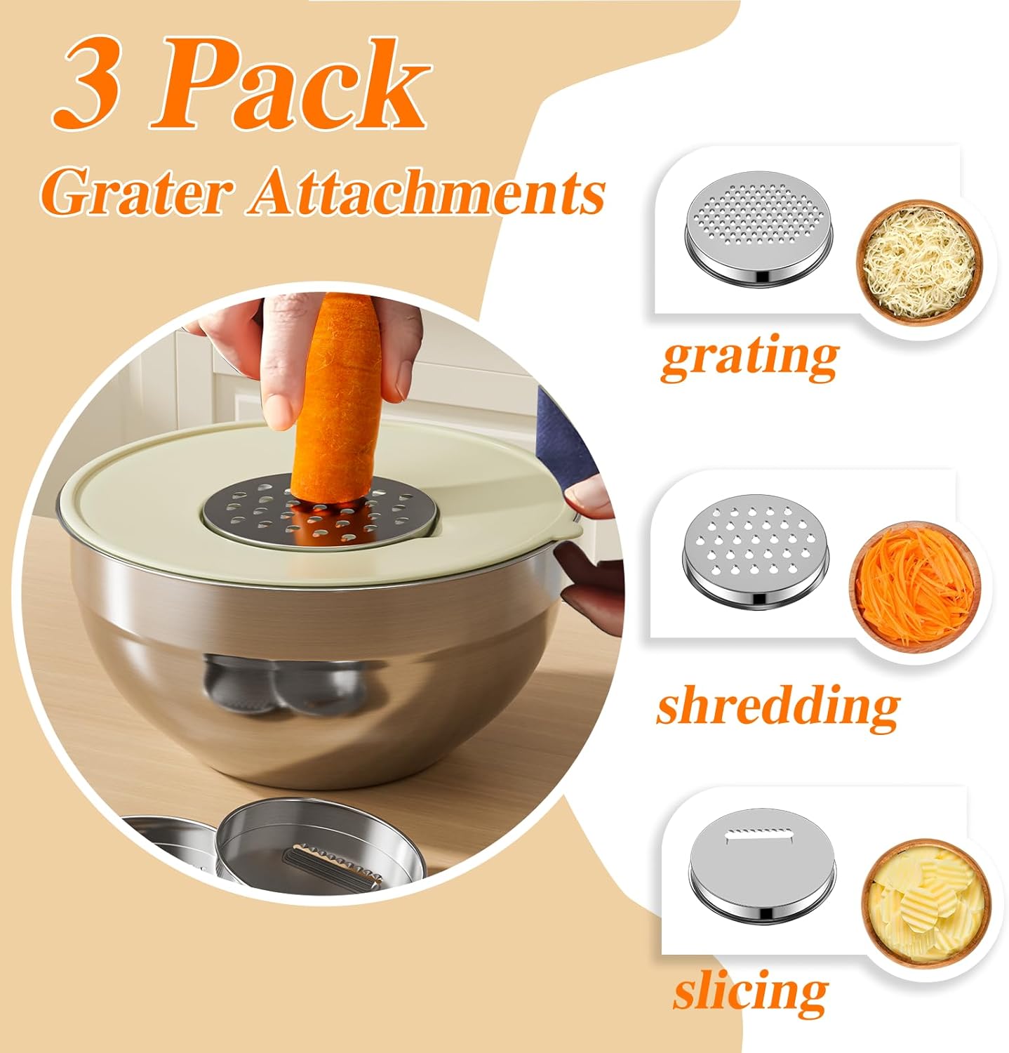 Mixing Bowls with Lids Set 6PC - Food Storage Large recensie en prijs