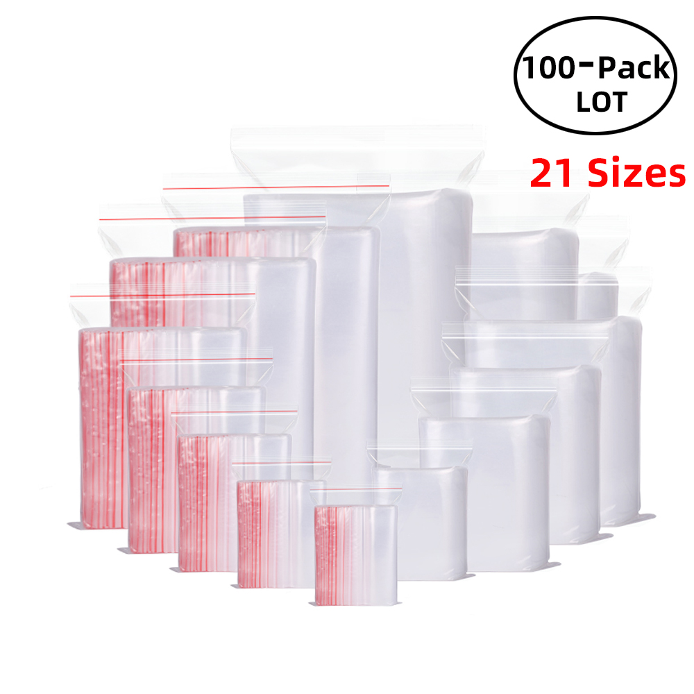 100PCS/Pack Resealable Zip Loc - Food Storage Zip Bags recensie en prijs