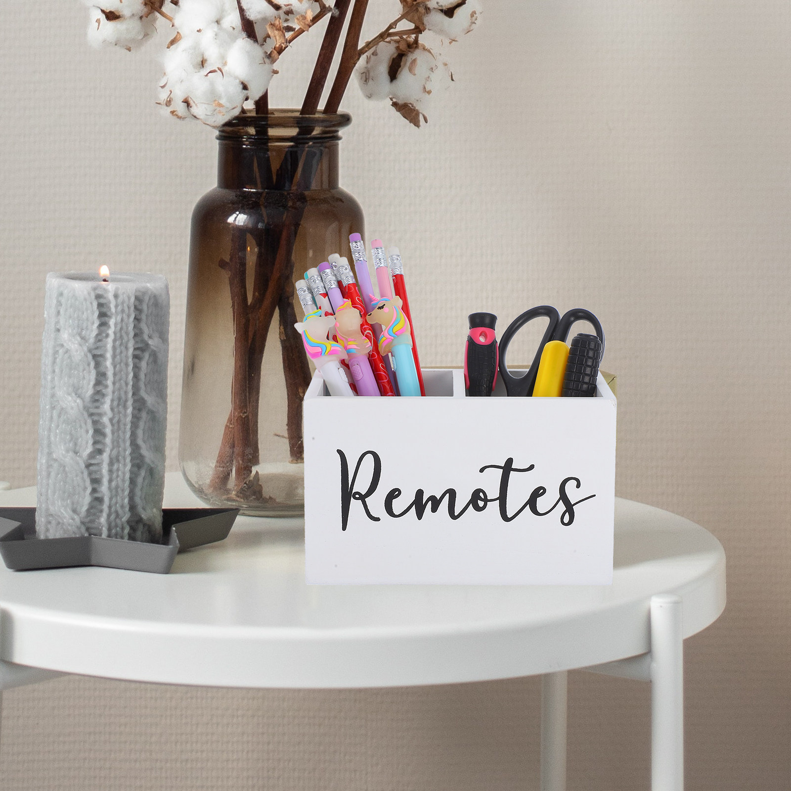 Rustic Wood Remote Control Hol - Food Storage Organizer recensie en prijs