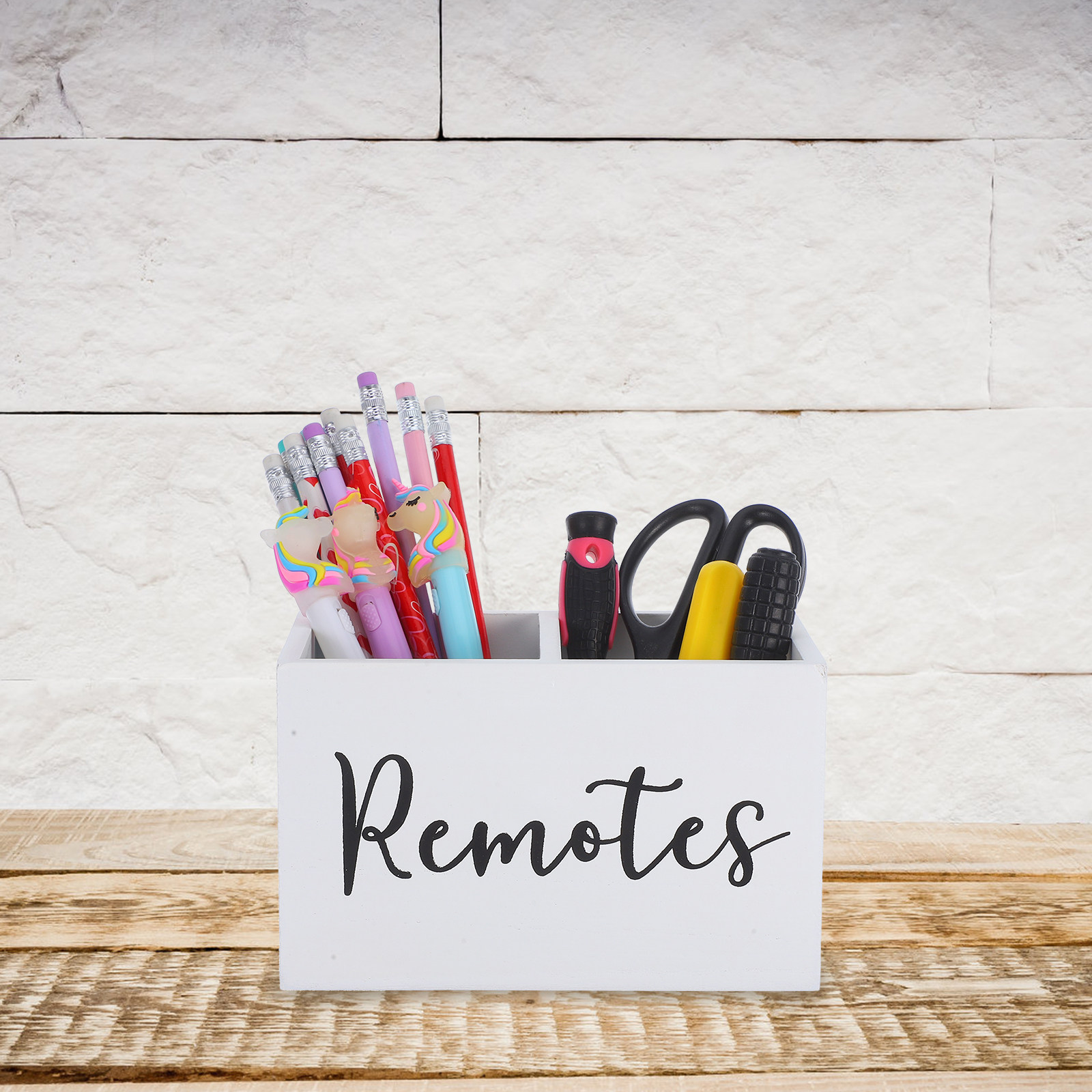 Rustic Wood Remote Control Hol - Food Storage Organizer recensie en prijs