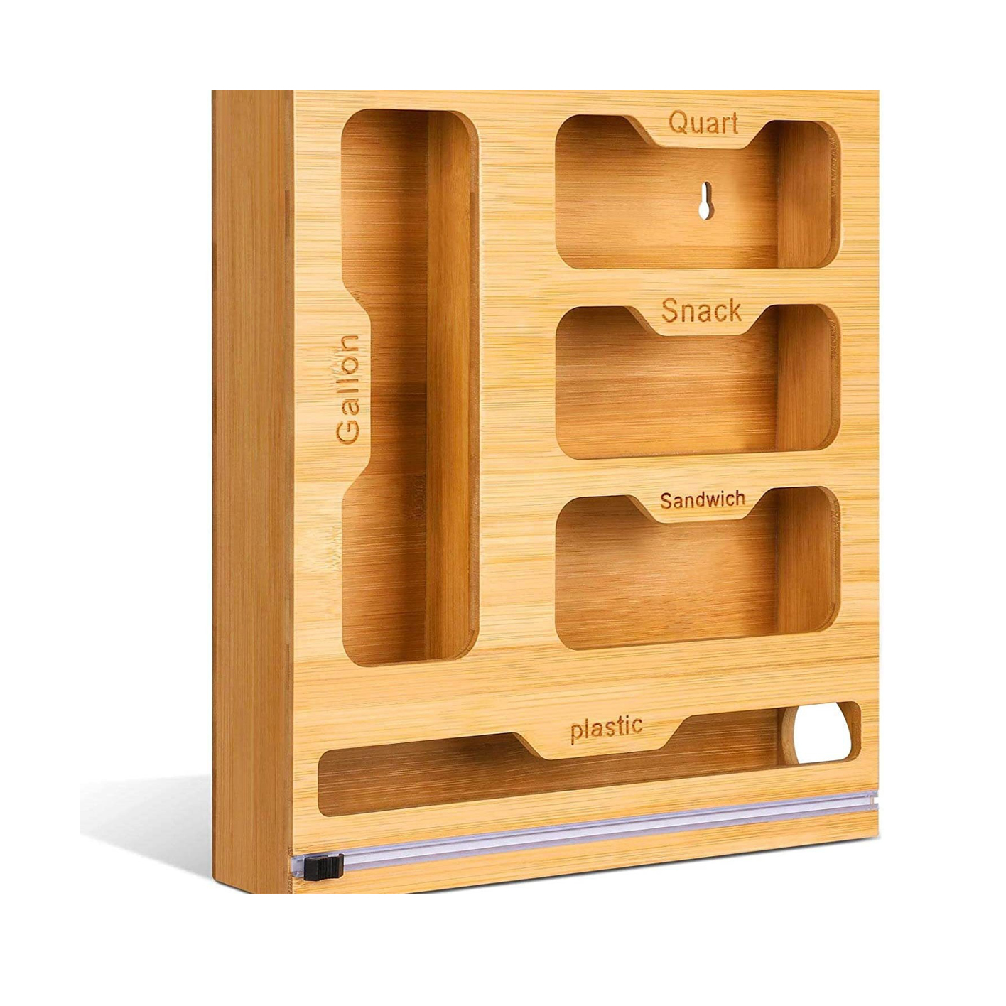 Bamboo Ziplock Food Bag Holder - Food Storage Zip Lock Bags recensie en prijs