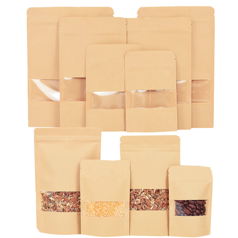 20/50pcs Kraft Paper Zip Lock  - Food Storage Zip Bags recensie en prijs