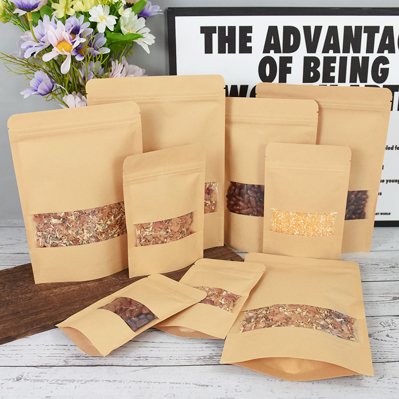 20/50pcs Kraft Paper Zip Lock  - Food Storage Zip Bags recensie en prijs