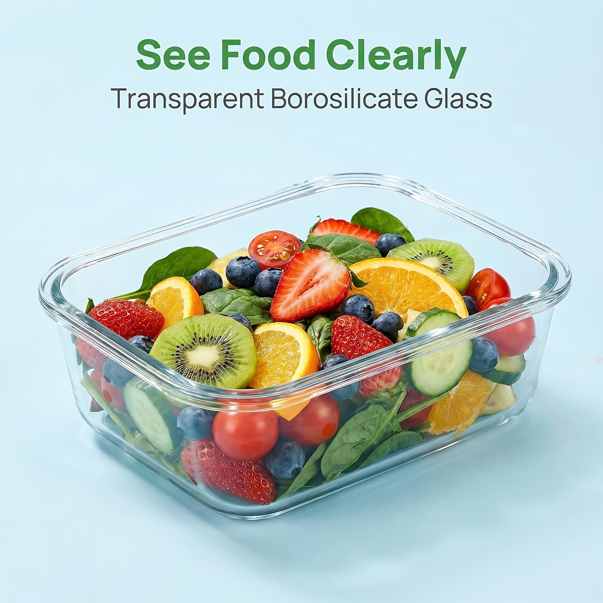 2 Pack Large Glass Food Storag - Food Storage Glass Containers Large recensie en prijs