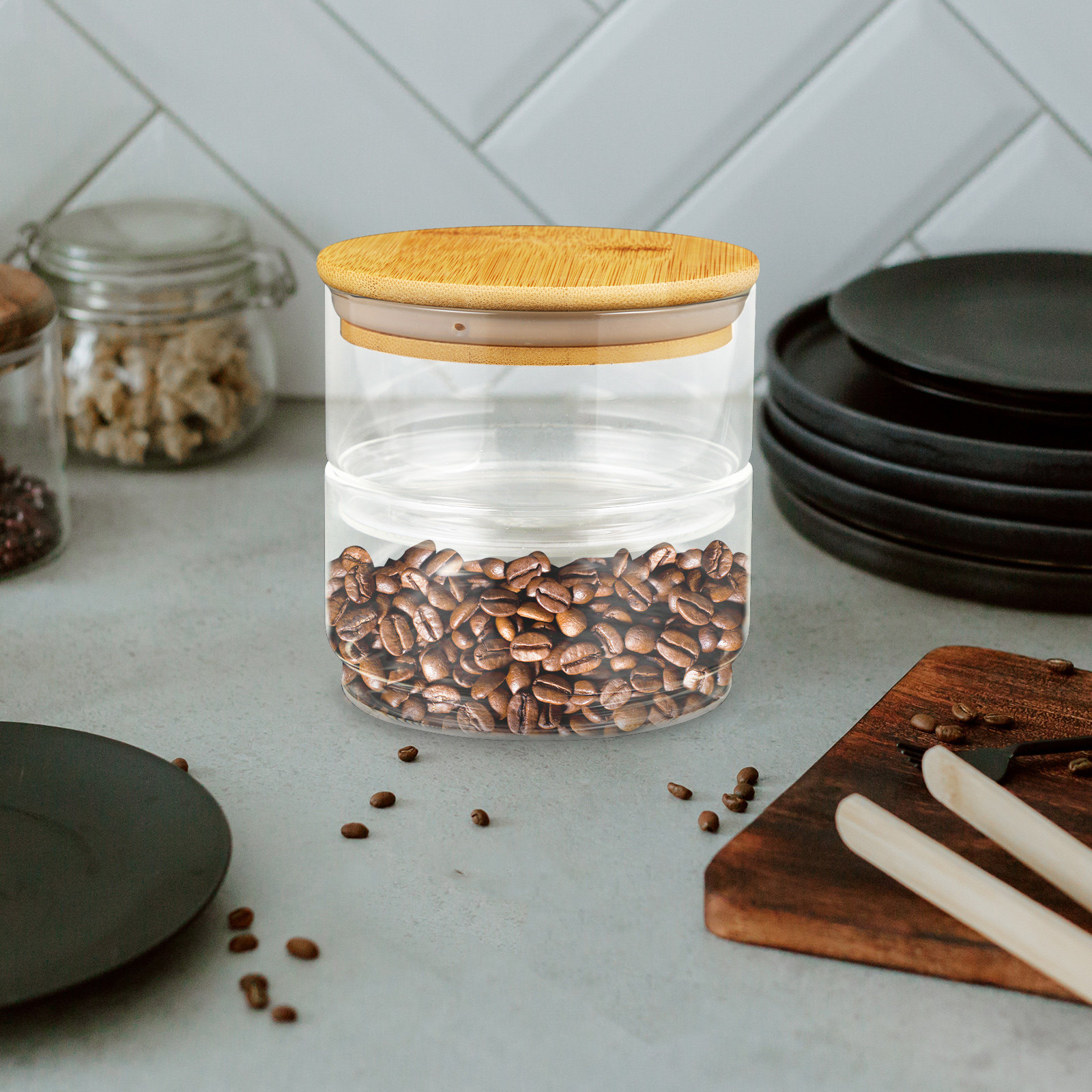 1Set Clear Heavy-Duty Glass Se - Food Storage Containers With Lids recensie en prijs