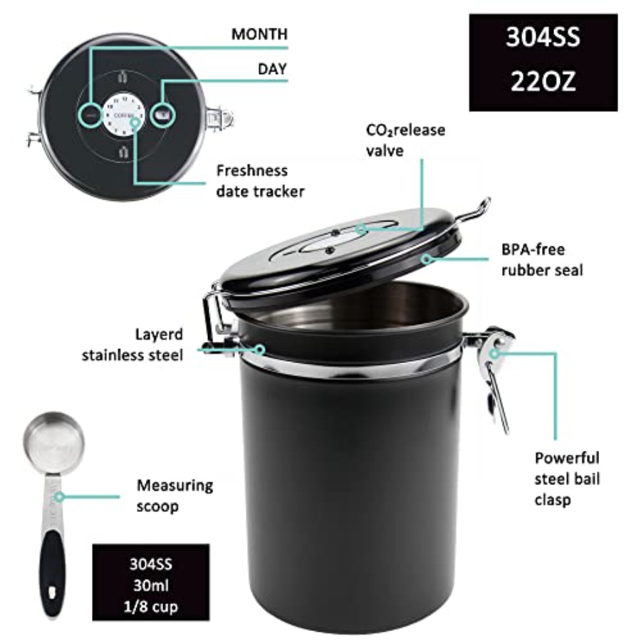 x 2pack 22oz Airtight Stainles - Food Storage In Stainless Steel recensie en prijs