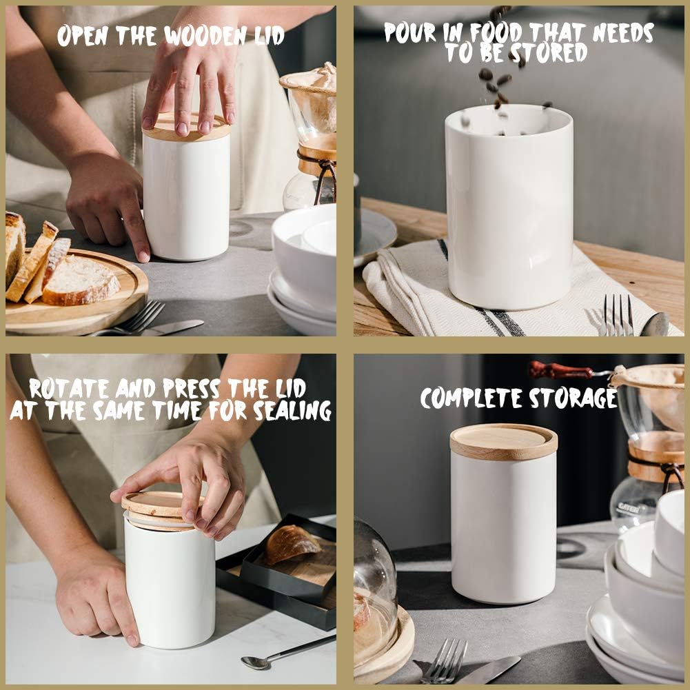 Kitchen Canisters Ceramic Food - Food Storage Containers With Lids recensie en prijs