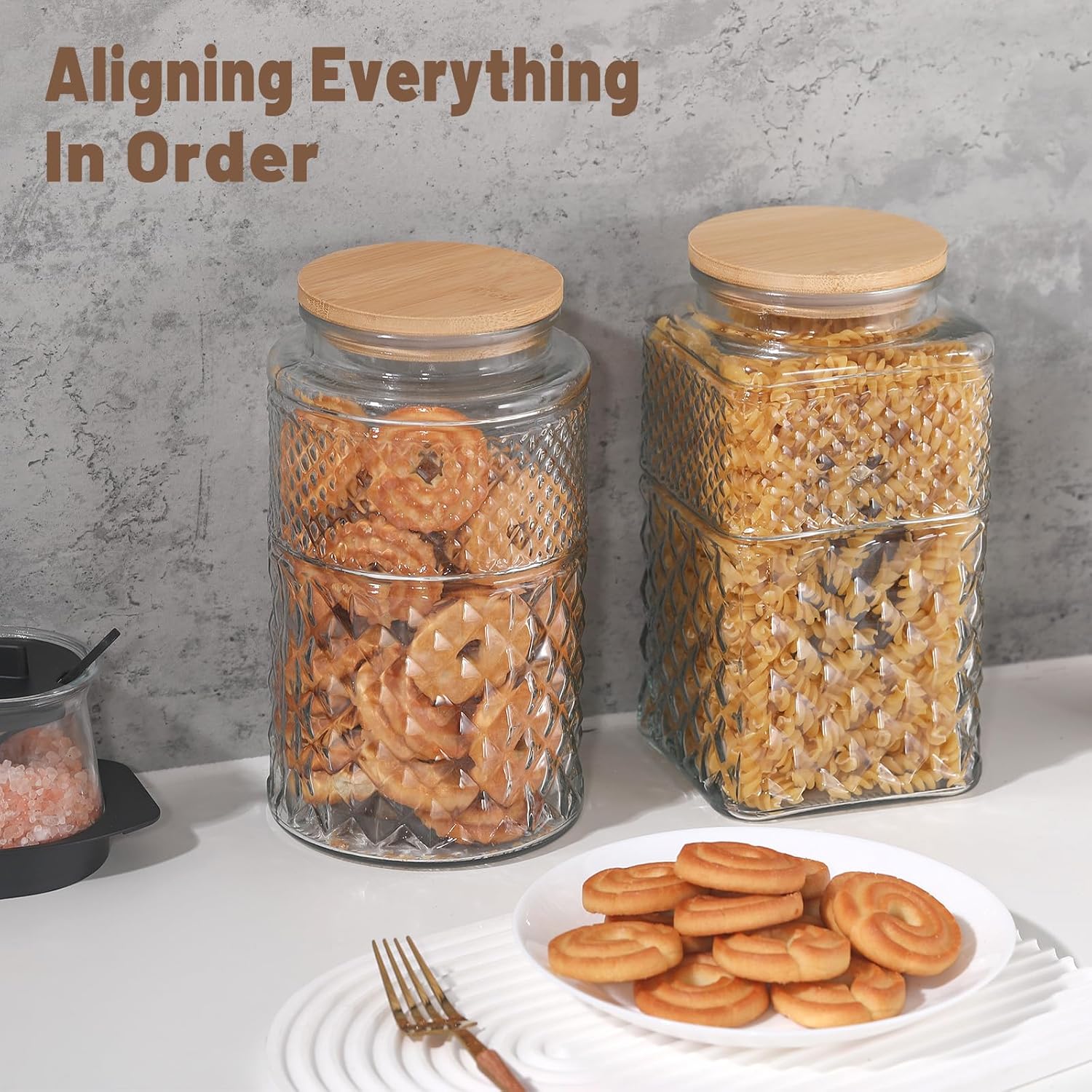 0.7Gallon/2600ml Glass Cookie  - Food Storage Glass Containers Large recensie en prijs