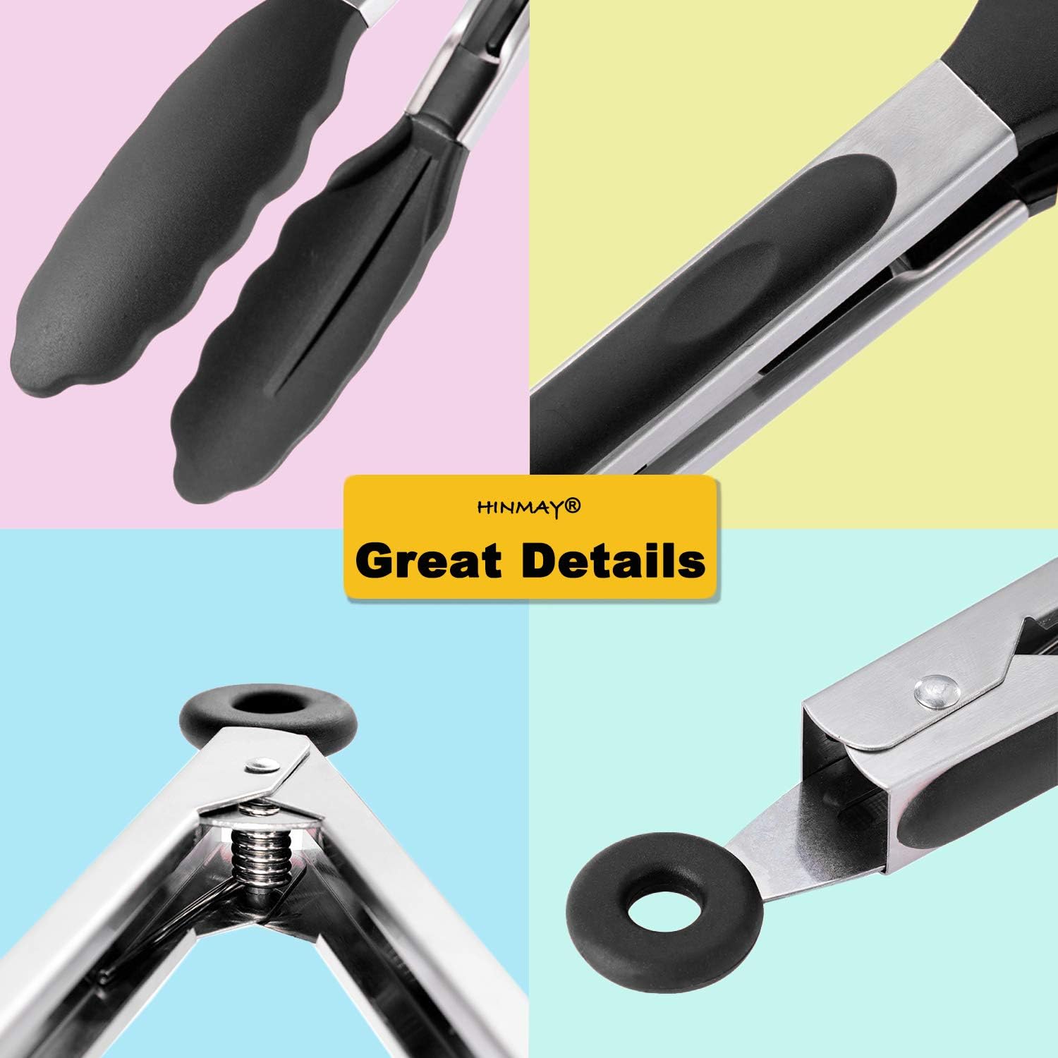 Food Grade Silicone Tongs 9 In - Food Storage Essentials recensie en prijs