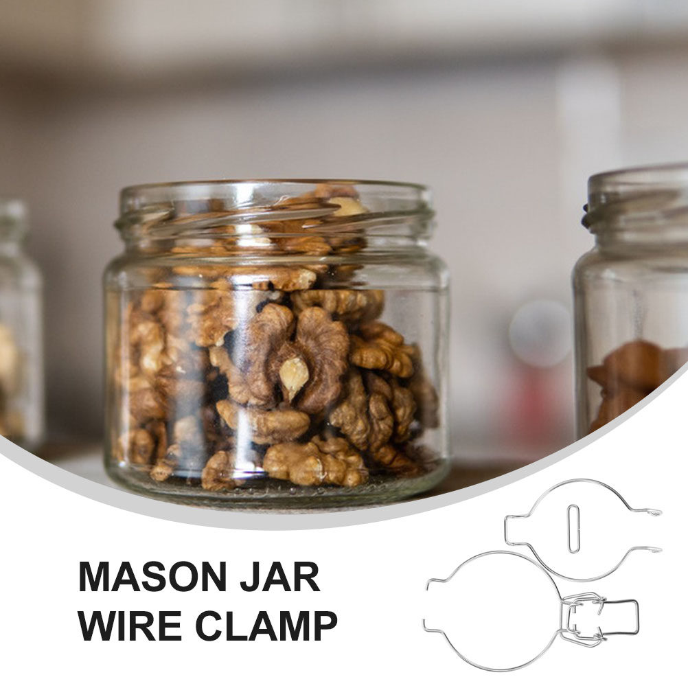 12Pcs Glass Jar Wire Clamps St - Food Storage In Stainless Steel recensie en prijs