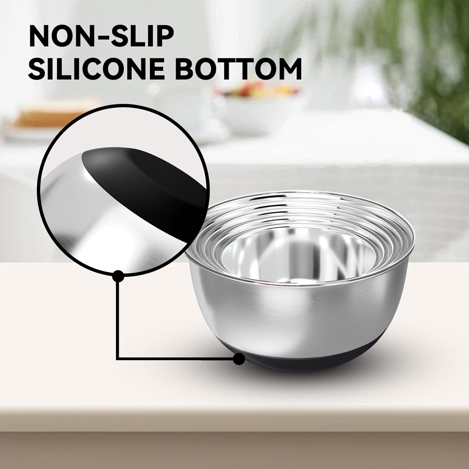 Stainless Steel Mixing Bowls w - Food Storage In Stainless Steel recensie en prijs