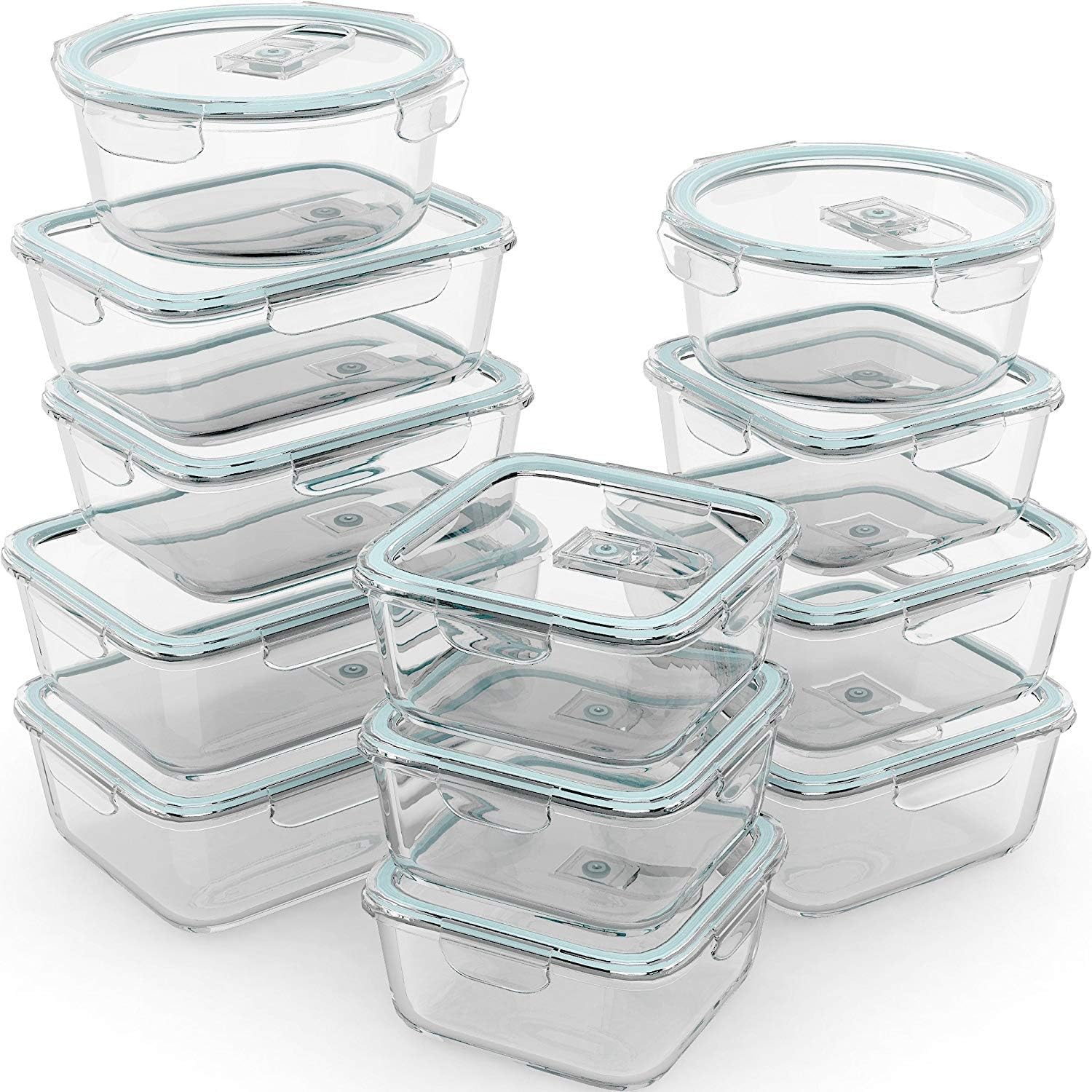 24 Pc Airtight Glass Food Stor - Food Storage Glass recensie en prijs