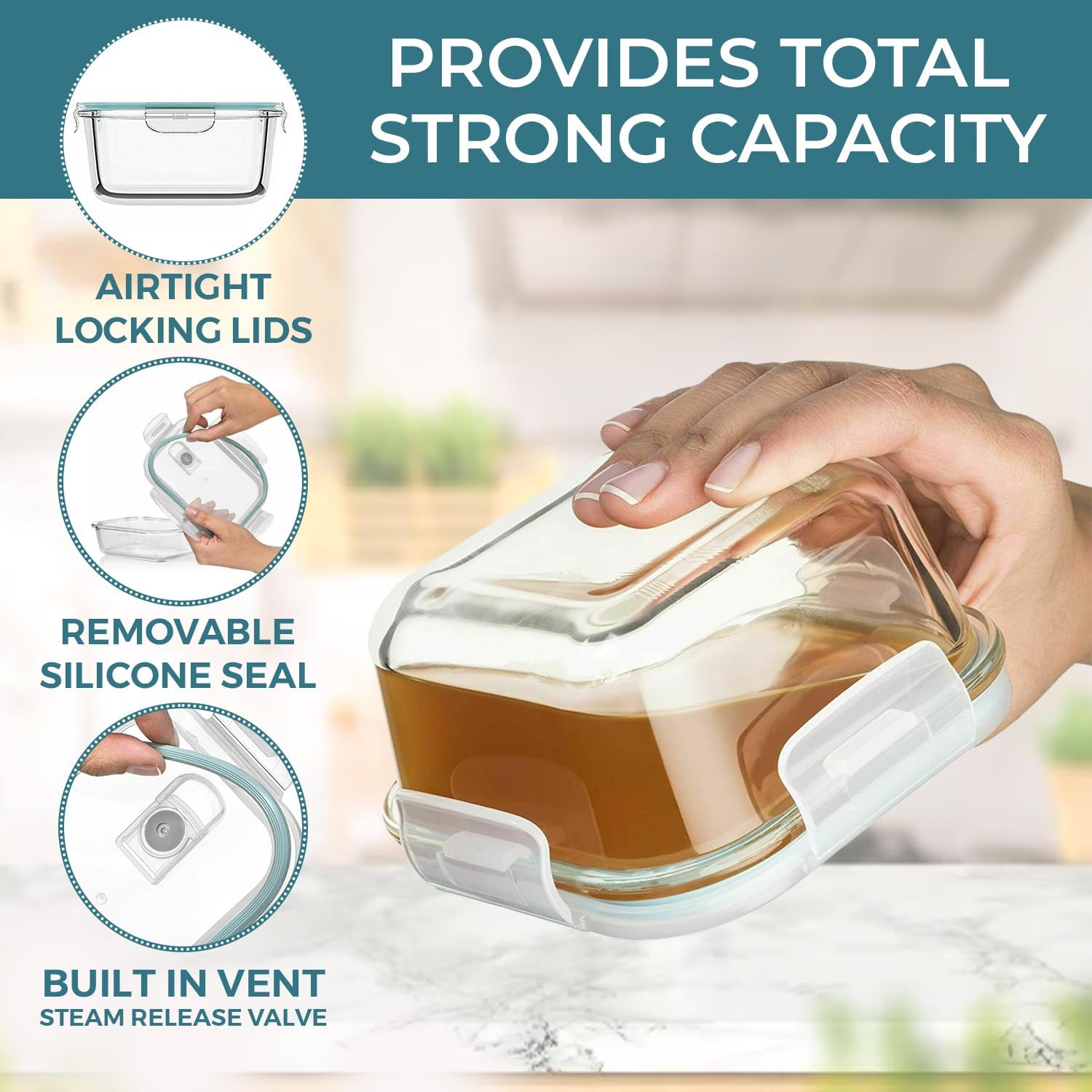 24 Pc Airtight Glass Food Stor - Food Storage Glass recensie en prijs