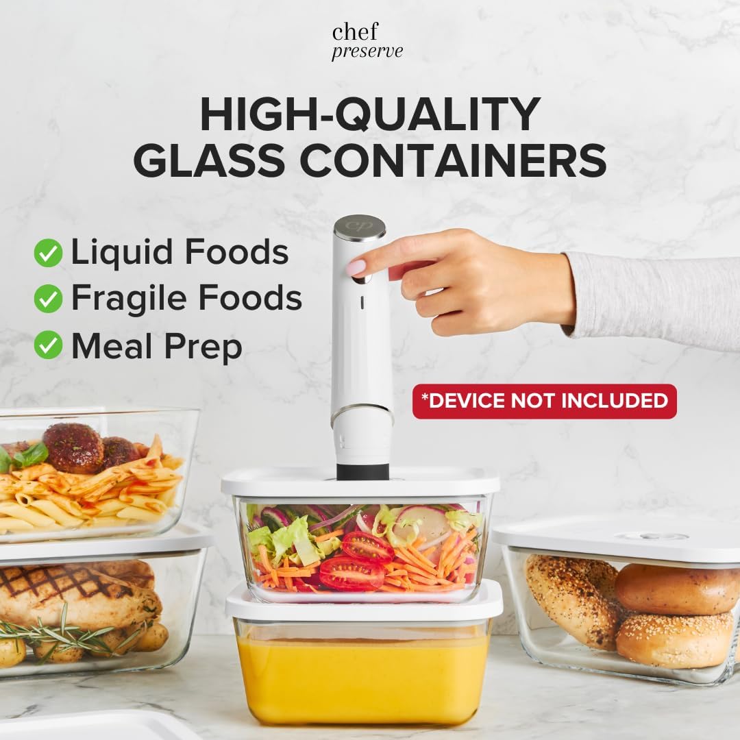 Vacuum Seal Glass Containers S - Food Storage Glass Containers Large recensie en prijs