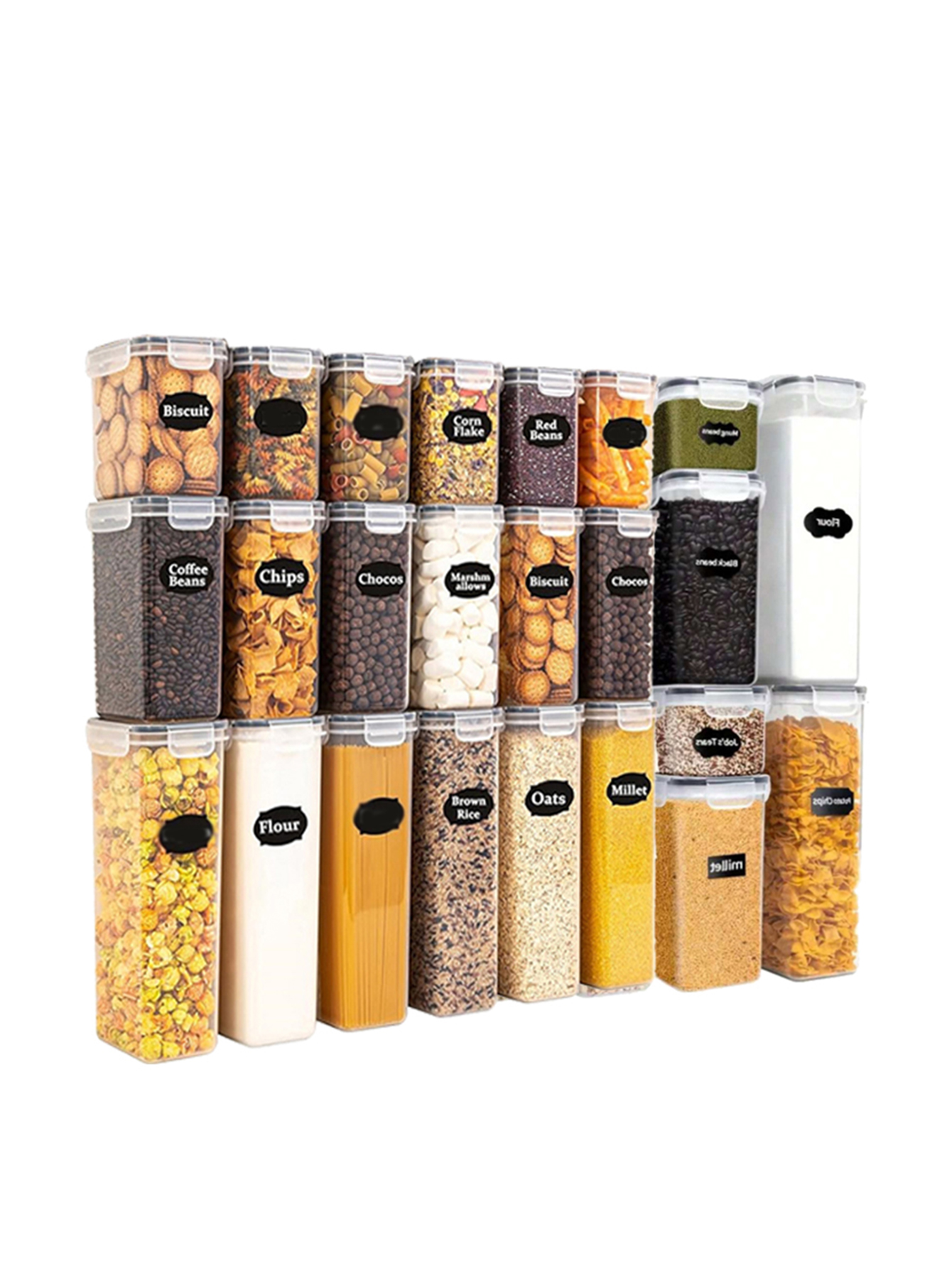 12pcs，Airtight food storage co - Food Storage Jars Plastic recensie en prijs