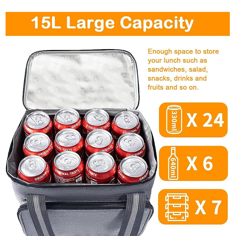 15L Portable Thermal Lunch Bag - Food Storage Hiking recensie en prijs