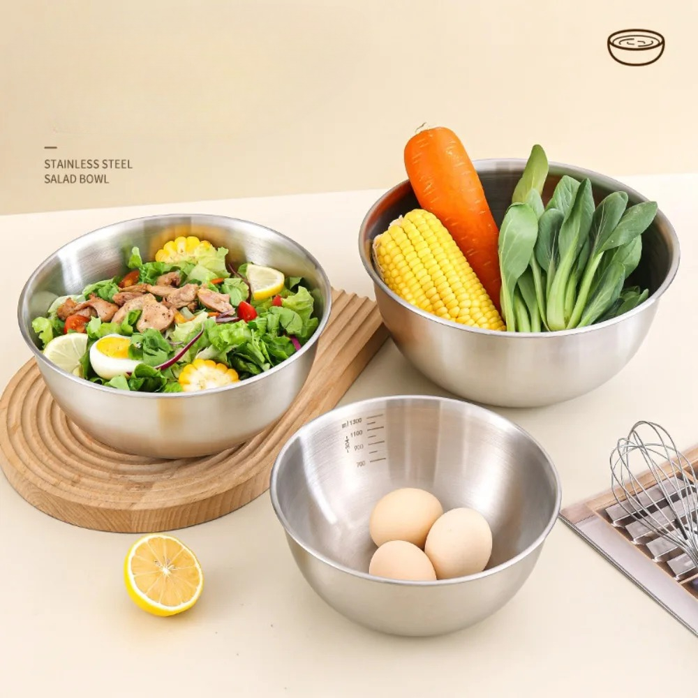 3pcs Stainless Steel Bowl Set  - Food Storage Large recensie en prijs