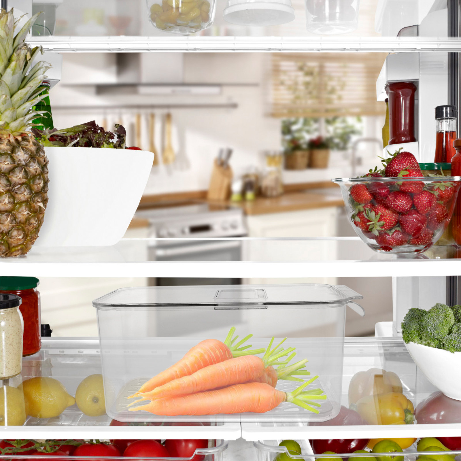 Refrigerator Organizer Bin for - Food Storage Large recensie en prijs