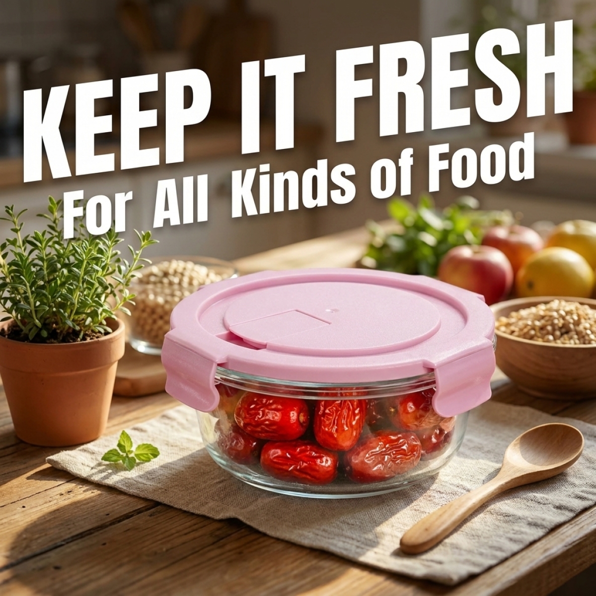 2-Pack Borosilicate Glass Food - Food Storage Lid recensie en prijs