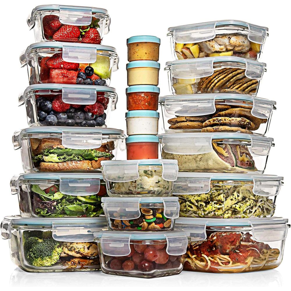 Pc Set Glass Food Storage Cont - Food Storage Containers With Lids recensie en prijs
