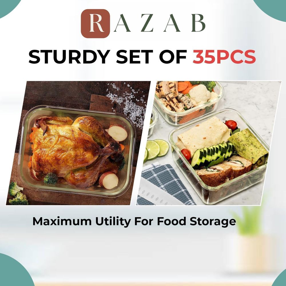 Pc Set Glass Food Storage Cont - Food Storage Containers With Lids recensie en prijs