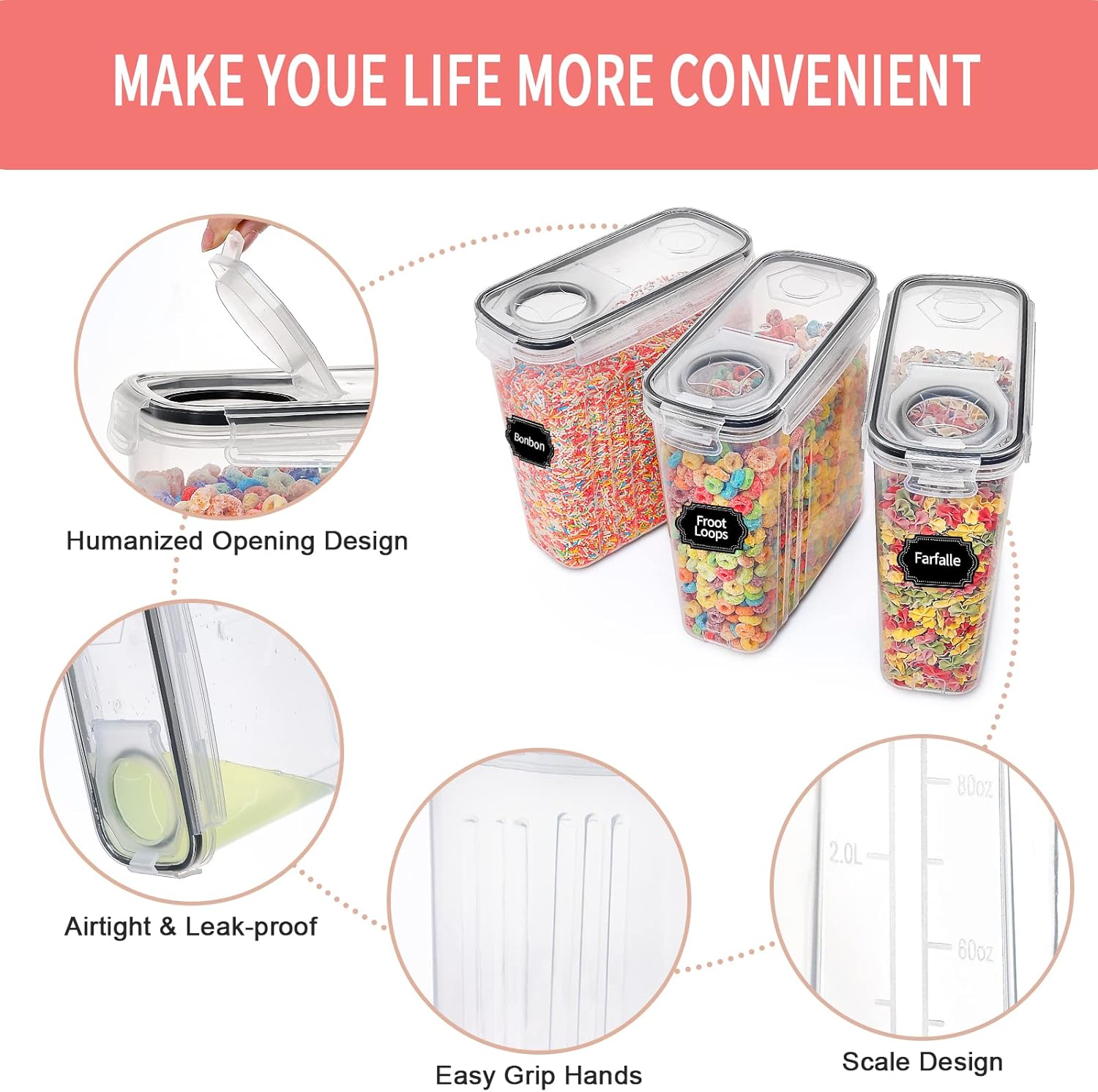 8-Piece Airtight Food Storage  - Food Storage Glass recensie en prijs