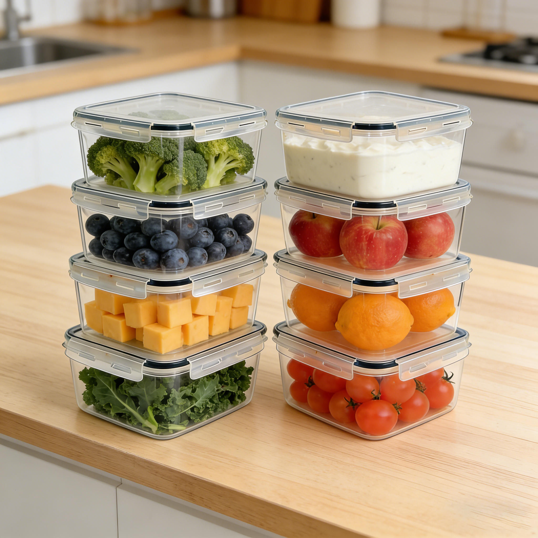 2L  2/4/6/8Pcs Large food cont - Food Storage And Safety recensie en prijs