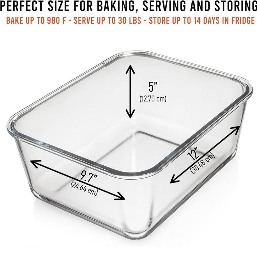 ML 220 oz 28 Cup LARGE Glass F - Food Storage Large recensie en prijs