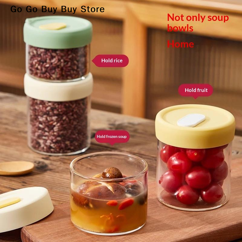【ST】1Pc 240/400ML Glass Food S - Food Storage Containers With Lids recensie en prijs
