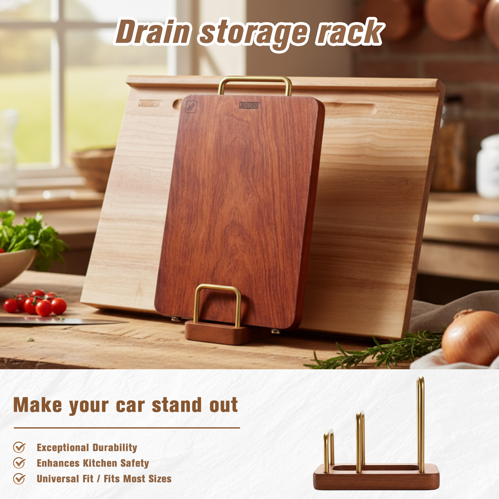 Solid Wood Plate Rack Multi La - Food Storage Organizer recensie en prijs