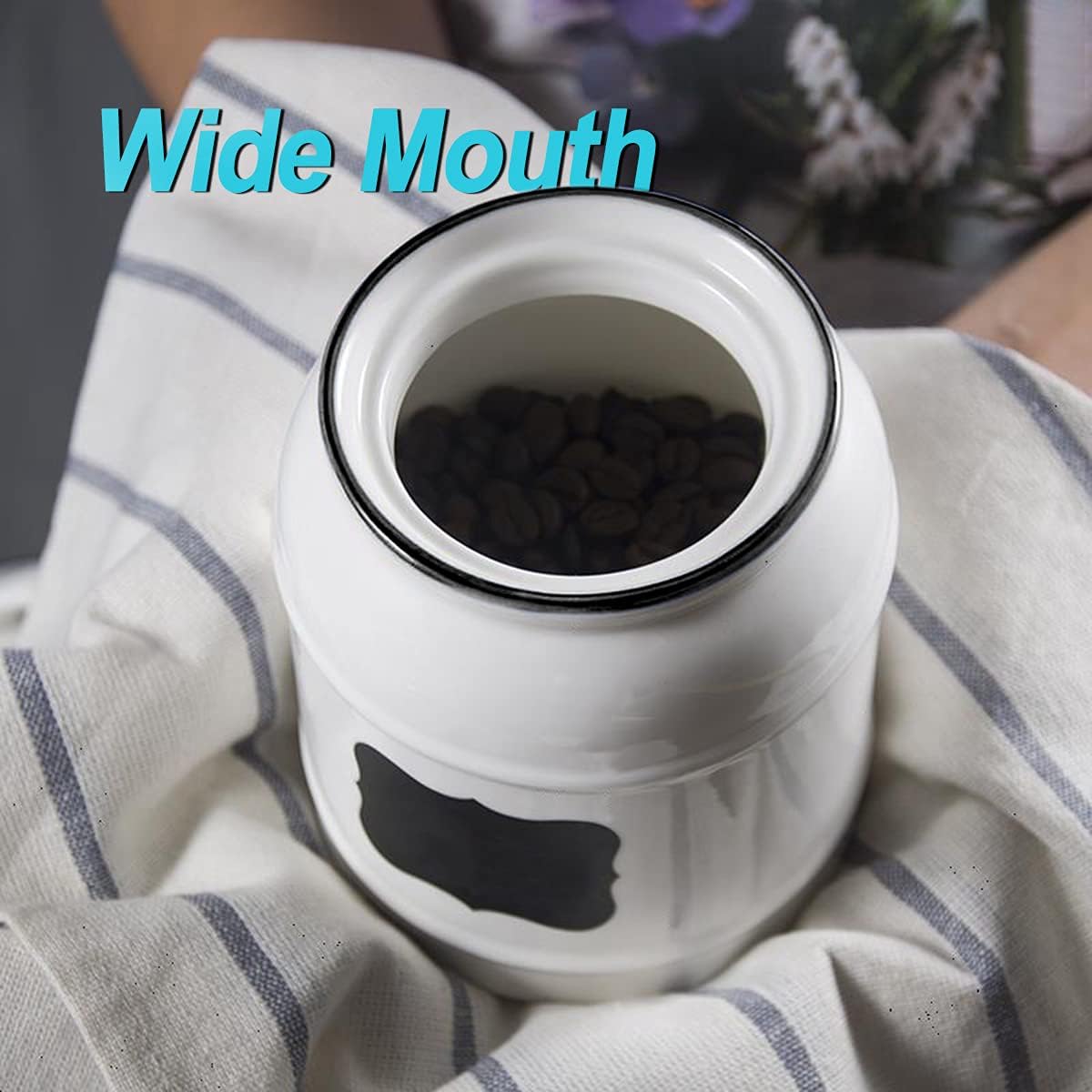 9cup/72oz Ceramic Jar for Dry  - Food Storage Containers With Lids recensie en prijs