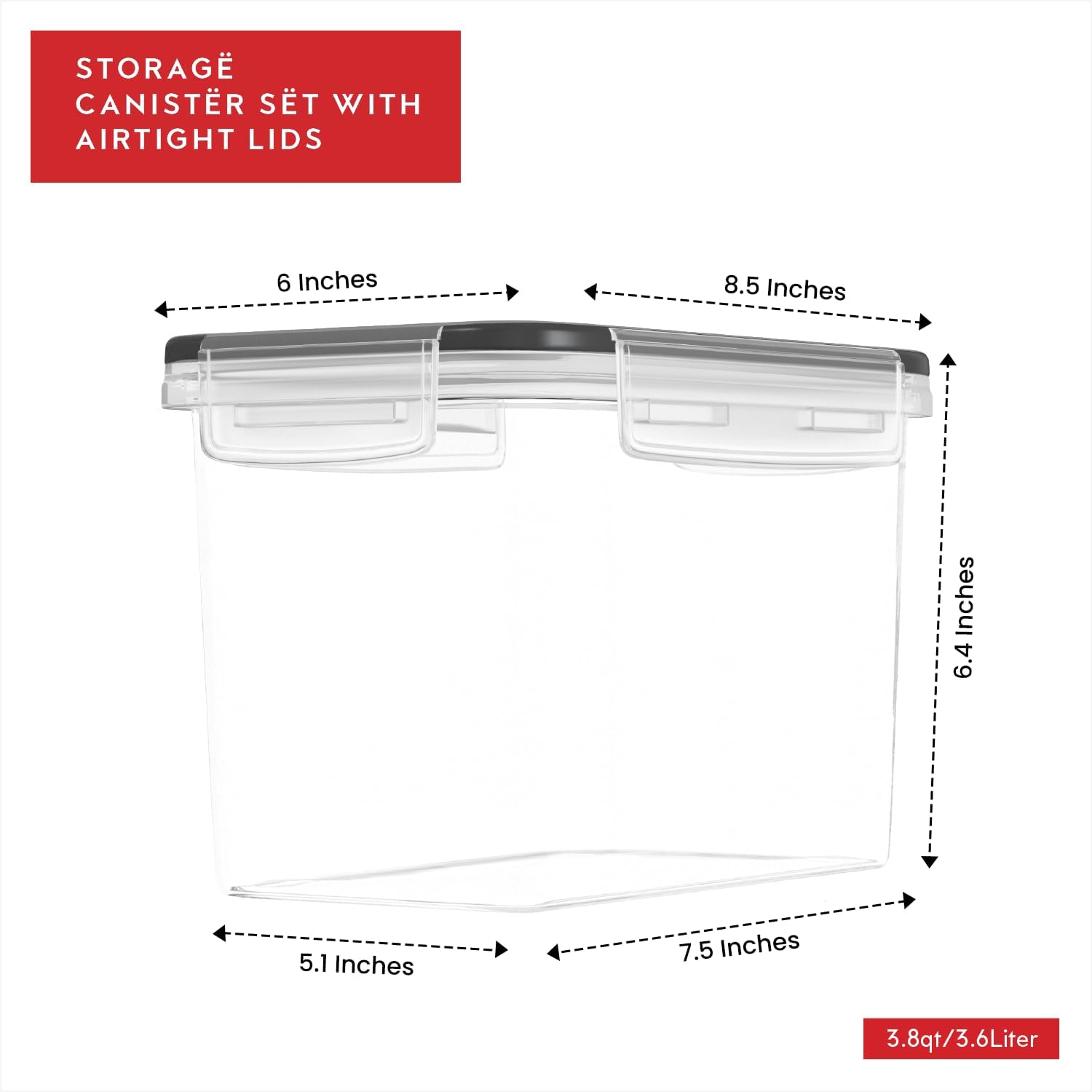 Flour Sugar Storage Containers - Food Storage Containers With Lids recensie en prijs